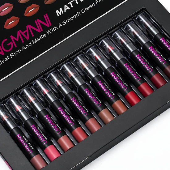 Non-Stick Cup Matte Lipstick And Lip Gloss Set $75.09 Dana Fashion default: default makeup Overview: The color is not easy to fade and long-lasting. Moisturizer your lips and the color is easy to color on. Help to leave smoother, healthier lips. It can re