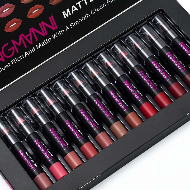 Non-Stick Cup Matte Lipstick And Lip Gloss Set $75.09 Dana Fashion default: default makeup Overview: The color is not easy to fade and long-lasting. Moisturizer your lips and the color is easy to color on. Help to leave smoother, healthier lips. It can re