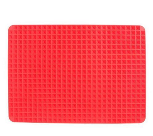 Non-Stick Silicone Pyramid Cooking Mat Baking Mat With Grid Versatile Oven BBQ Cooking Mat Heat-Resistant Mat Kitchen Tools Kitchen Gadgets $15.50 Dana Fashion Color: Red Dana's Kitchen Overview: PREMIUM QUALITY OF OVEN SILICONE MAT: The silicone nonstick