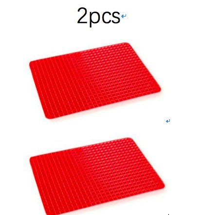 Non-Stick Silicone Pyramid Cooking Mat Baking Mat With Grid Versatile Oven BBQ Cooking Mat Heat-Resistant Mat Kitchen Tools Kitchen Gadgets $29.50 Dana Fashion Color: Red 2pcs Dana's Kitchen Overview: PREMIUM QUALITY OF OVEN SILICONE MAT: The silicone non