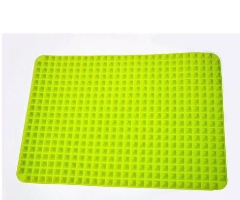 Non-Stick Silicone Pyramid Cooking Mat Baking Mat With Grid Versatile Oven BBQ Cooking Mat Heat-Resistant Mat Kitchen Tools Kitchen Gadgets $15.50 Dana Fashion Color: Green Dana's Kitchen Overview: PREMIUM QUALITY OF OVEN SILICONE MAT: The silicone nonsti