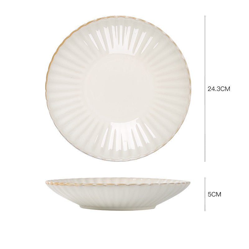 Nordic ceramic dishes dishes home dishes creative network red style steak Western plate breakfast tableware Qiong Yi $24.21 Dana Fashion Color: H Dana's Kitchen product information: Brand: Ink color (home) Material: Porcelain pattern: plain Style: Japanes