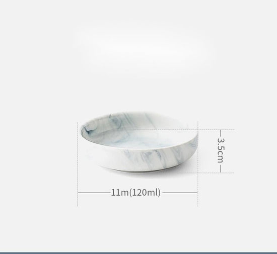 Nordic tableware and dish set $8.78 Dana Fashion style: 3.5inch flavor plate Dana's Kitchen Product Information: Product category: bowl, dish, plate set Material: Porcelain Shape: round Microwave: available Color: small spoon, large soup spoon, 3.5-inch f