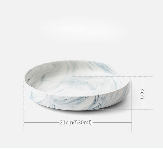Nordic tableware and dish set $27.18 Dana Fashion style: 8inch deep plate Dana's Kitchen Product Information: Product category: bowl, dish, plate set Material: Porcelain Shape: round Microwave: available Color: small spoon, large soup spoon, 3.5-inch flav