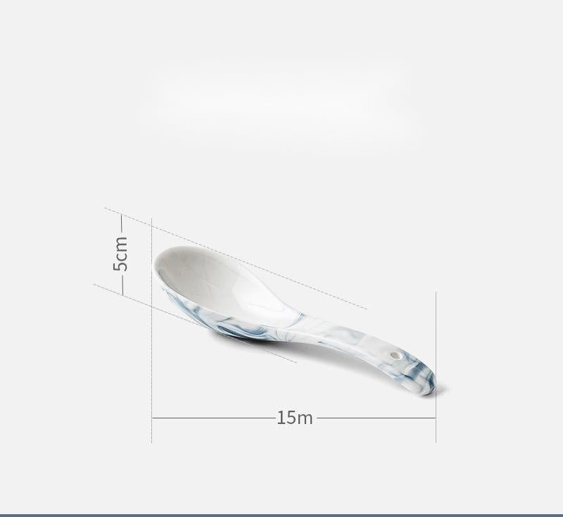 Nordic tableware and dish set $13.23 Dana Fashion style: Small spoon Dana's Kitchen Product Information: Product category: bowl, dish, plate set Material: Porcelain Shape: round Microwave: available Color: small spoon, large soup spoon, 3.5-inch flavor pl