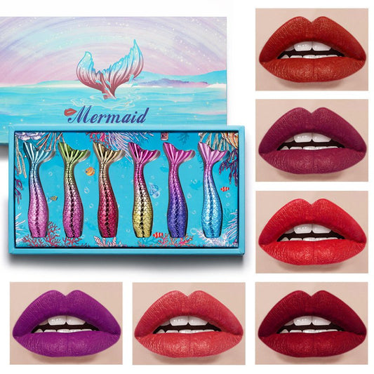 Not Easy To Fade Lipstick Lip Lipstick Set Color Matte $65.50 Dana Fashion Color: A makeup Product information: Image: Mermaid Color: A:lakerain mermaid lip gloss set of 6 1#~6#B:lakerain mermaid lip gloss set of 6 7#~12# Ingredients: Lip Glaze Packing li
