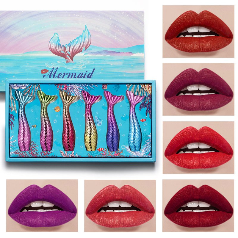 Not Easy To Fade Lipstick Lip Lipstick Set Color Matte $65.50 Dana Fashion Color: A makeup Product information: Image: Mermaid Color: A:lakerain mermaid lip gloss set of 6 1#~6#B:lakerain mermaid lip gloss set of 6 7#~12# Ingredients: Lip Glaze Packing li
