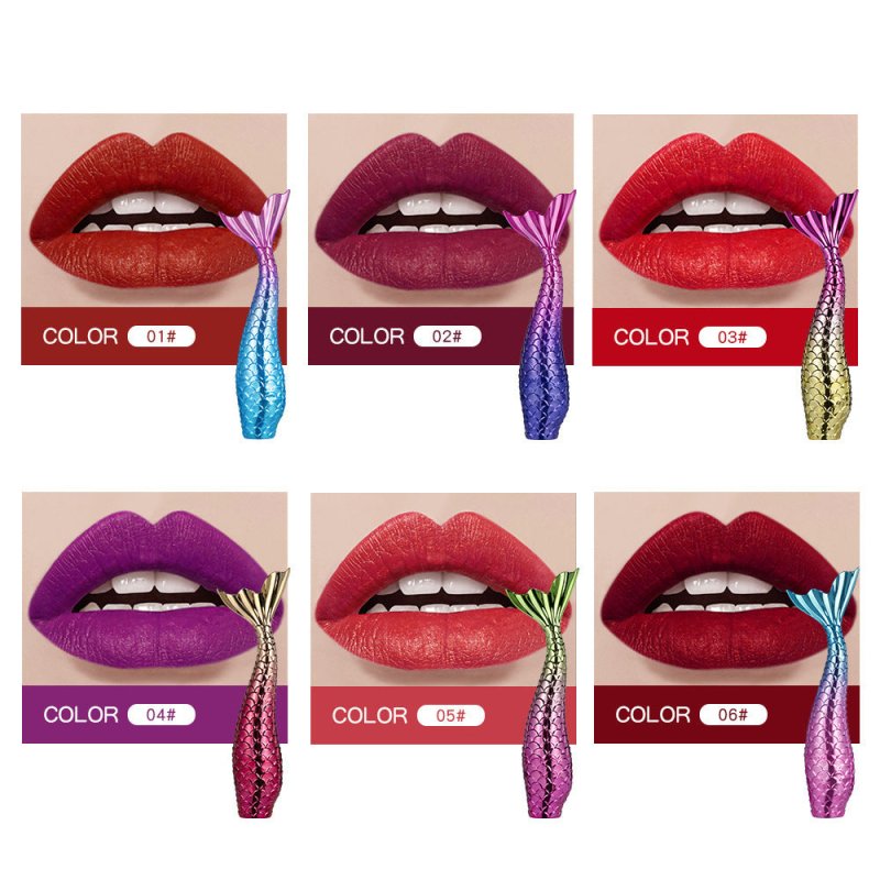 Not Easy To Fade Lipstick Lip Lipstick Set Color Matte $65.50 Dana Fashion Color: A makeup Product information: Image: Mermaid Color: A:lakerain mermaid lip gloss set of 6 1#~6#B:lakerain mermaid lip gloss set of 6 7#~12# Ingredients: Lip Glaze Packing li