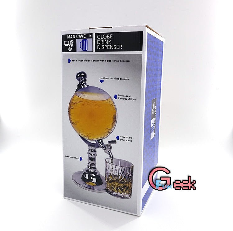 Novelty Globe Wine Decanters Drink Dispenser For Alcohol 1.5L Drinking Game Beer Liquor Dispenser Strainers Bar Accessories New $61.05 Dana Fashion default: default Dana's Kitchen Overview: The globe water dispenser gives you a feeling like a world are in