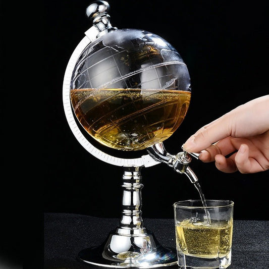 Novelty Globe Wine Decanters Drink Dispenser For Alcohol 1.5L Drinking Game Beer Liquor Dispenser Strainers Bar Accessories New $61.05 Dana Fashion default: default Dana's Kitchen Overview: The globe water dispenser gives you a feeling like a world are in