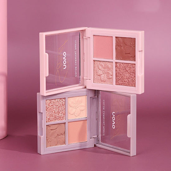 NOVO Eyeshadow Palette $14.29 Dana Fashion Color: 1Color makeup Number of colors: four colors Specifications: normal specifications Special use: cosmetics Skin Type: General Efficacy: modification Color classification: 01 Jiao Shi [spot], 02 pure [spot],