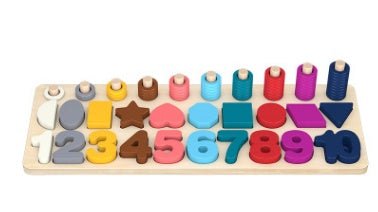 Number puzzle logarithmic board building blocks $30.49 Dana Fashion Color: Photo color Toys & Hobbies Product name: Montessori Mathematics Toys Age range:> 3 years old Size: 40 * 15 * 1 cm Weight: 0.85 kg Material: High Quality Wooden Bass