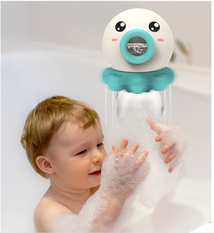 Octopus Fountain Bath Toy Water Jet Rotating Shower Bathroom Toy Summer Water Toys Sprinkler Beach Toys Kids Water Toys $18.59 Dana Fashion Color: Purple Toys & Hobbies Overview ❤️Baby Bath Toy For Newborns 0 6 12 Months ❤️Infant Duck Bath And Shower Swim