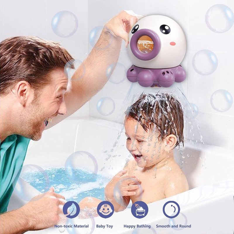Octopus Fountain Bath Toy Water Jet Rotating Shower Bathroom Toy Summer Water Toys Sprinkler Beach Toys Kids Water Toys $18.59 Dana Fashion Color: Purple Toys & Hobbies Overview ❤️Baby Bath Toy For Newborns 0 6 12 Months ❤️Infant Duck Bath And Shower Swim