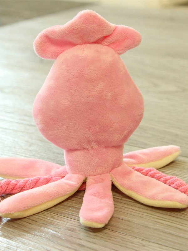 Octopus pet plush toy rope toy $28.50 Dana Fashion Color: Pink Toys & Hobbies Product Category: Rope Toy material: plush Applicable pet category: dog