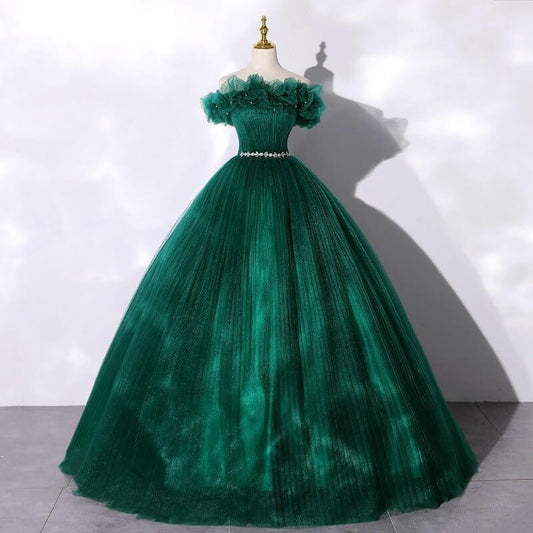 Off-shoulder Evening Dress Banquet Temperament $149.50 Dana Fashion Color: Dark Green Size: L Women's clothing Product information: Color: dark green Comments on playing fabric: Polyester (fiber polyester) Size: S,M,L,XL, XXL, XXL,XXXXL Size: Note: 1. Asi