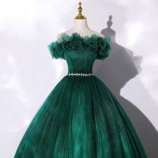 Off-shoulder Evening Dress Banquet Temperament $149.50 Dana Fashion Color: Dark Green Size: L Women's clothing Product information: Color: dark green Comments on playing fabric: Polyester (fiber polyester) Size: S,M,L,XL, XXL, XXL,XXXXL Size: Note: 1. Asi