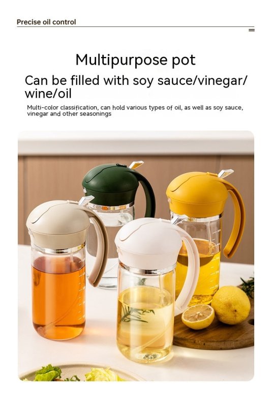 Oil Dispenser Spray And Pour Dual-purpose Oiler $28.00 Dana Fashion capacity: Black 500ml Dana's Kitchen Product information: Function: pour oil/turn Oil Brush into one, press and spray oil Material: Glass Style: modern simplicity Capacity: Black 500ml, y