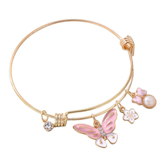 Oil Dripping Butterfly Small Flower Bracelet Simple $12.38 Dana Fashion Color: BZ1153 Women's Accessories Product information: Treatment Process: grinding Color: BZ1217jinse,BZ1218jinse,BZ1153 Material: acrylic Popular elements: round Packing list: Bracel