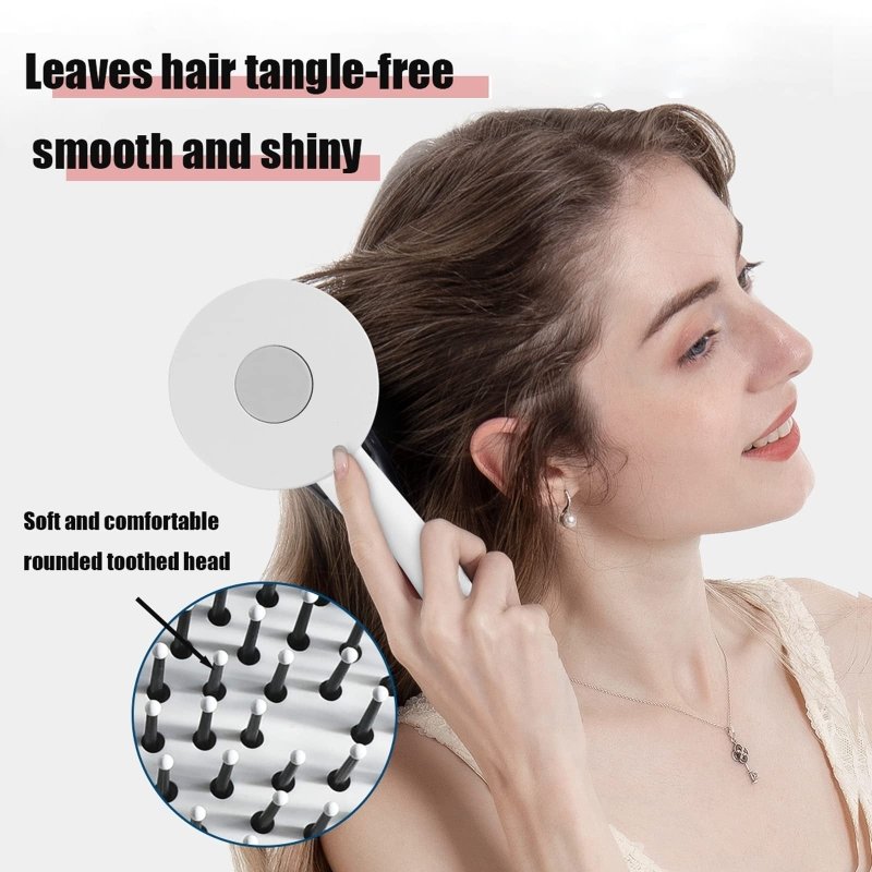 One-key Self-cleaning Hair Brush For Women Curly Hair Brush Anti-Static Airbag Massage Comb Airbag Massage Scalp Comb Professional Detangling One-key Self-cleaning $24.50 Dana Fashion Color: Green Beauty Tools Product Details： Splendid 3D Air Cushion Desi