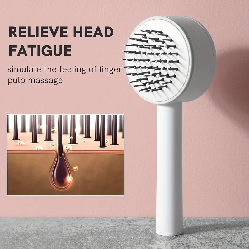 One-key Self-cleaning Hair Brush For Women Curly Hair Brush Anti-Static Airbag Massage Comb Airbag Massage Scalp Comb Professional Detangling One-key Self-cleaning $24.50 Dana Fashion Color: Green Beauty Tools Product Details： Splendid 3D Air Cushion Desi