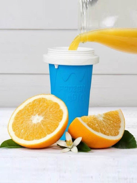 One Pinch Into An Slushy Cup, Shake The Smoothie Cup, And The Second Fast Cooling Cup Becomes A Pinch Cup. $35.50 Dana Fashion Color: Blue green Size: 350ml Dana's Kitchen Product information: Product Category: Quick Refrigeration Pinch Cup Function: keep