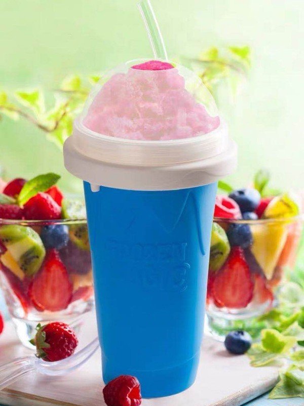 One Pinch Into An Slushy Cup, Shake The Smoothie Cup, And The Second Fast Cooling Cup Becomes A Pinch Cup. $35.50 Dana Fashion Color: blue Size: 300ml Dana's Kitchen Product information: Product Category: Quick Refrigeration Pinch Cup Function: keep cold