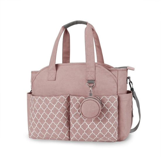Outdoor Simplicity Printed Portable Single-shoulder Mommy Bag $75.97 Dana Fashion Color: Pink Women's Bags Product information: Size: Large Color: black, gray, black, gray, khaki, pink, black gray, dark blue yellow, purple, beige, brown, dark blue beige S