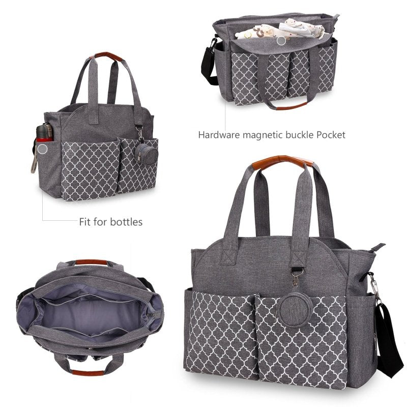 Outdoor Simplicity Printed Portable Single-shoulder Mommy Bag $75.97 Dana Fashion Color: Beige Women's Bags Product information: Size: Large Color: black, gray, black, gray, khaki, pink, black gray, dark blue yellow, purple, beige, brown, dark blue beige