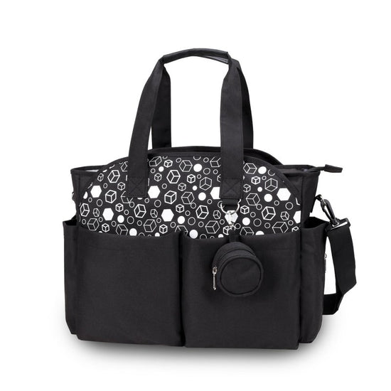 Outdoor Simplicity Printed Portable Single-shoulder Mommy Bag $75.97 Dana Fashion Color: Black B Women's Bags Product information: Size: Large Color: black, gray, black, gray, khaki, pink, black gray, dark blue yellow, purple, beige, brown, dark blue beig