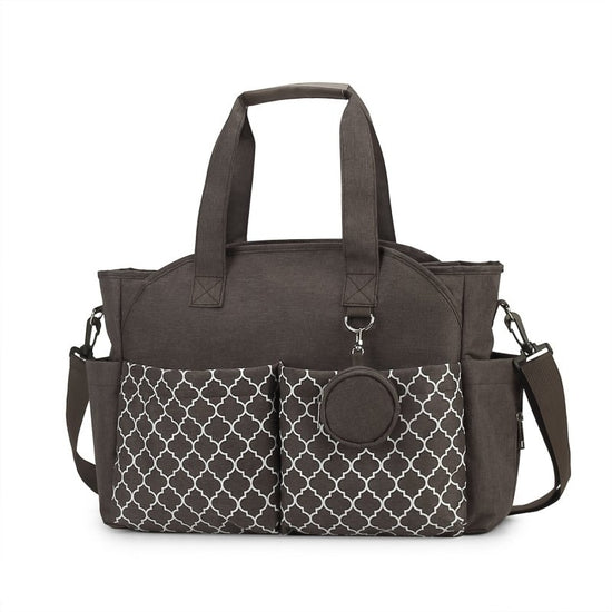 Outdoor Simplicity Printed Portable Single-shoulder Mommy Bag $75.97 Dana Fashion Color: Brown Women's Bags Product information: Size: Large Color: black, gray, black, gray, khaki, pink, black gray, dark blue yellow, purple, beige, brown, dark blue beige