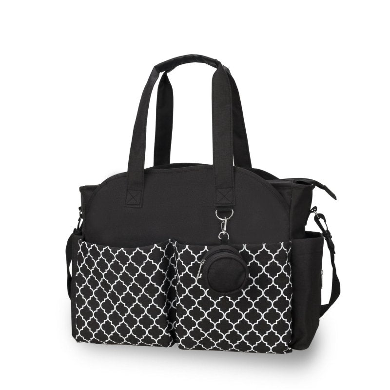 Outdoor Simplicity Printed Portable Single-shoulder Mommy Bag $75.97 Dana Fashion Color: Black A Women's Bags Product information: Size: Large Color: black, gray, black, gray, khaki, pink, black gray, dark blue yellow, purple, beige, brown, dark blue beig