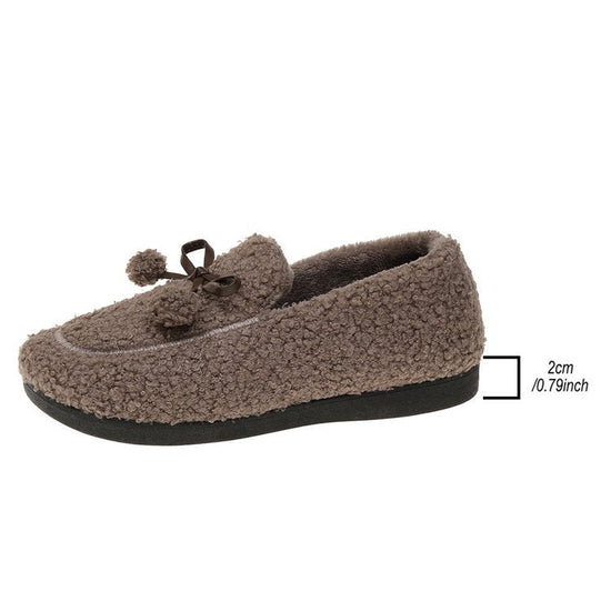 Outer Wear Warm Plus Velvet Women's Shoes $33.57 Dana Fashion Color: Khaki Size: 36 Women's shoes Product information: Lining material: Microfiber Applicable sports: Universal Color: black, khaki Upper height: low top Heel height: mid heel (3-5CM) Heel sh