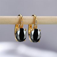 Oval Goose Egg Zircon Women's Ear Clip $10.00 Dana Fashion Color: Gold Black Women's Accessories Product information: Treatment Process: Electroplating Applicable people: Unisex Style: Ellipse Material: Copper Shape: Geometric Popular elements: Ellipse St