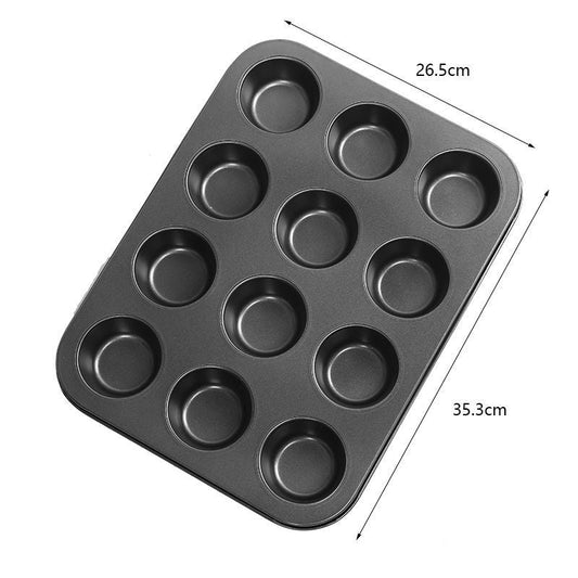 Oven Home Baking Tools Suit 12-piece Cake Mold $20.99 Dana Fashion Specifications: 12flat cup black Dana's Kitchen Product information: Purpose: View details Specifications: 6 consecutive cup molds, 12 consecutive cup molds, 6 consecutive cup molds/gold,