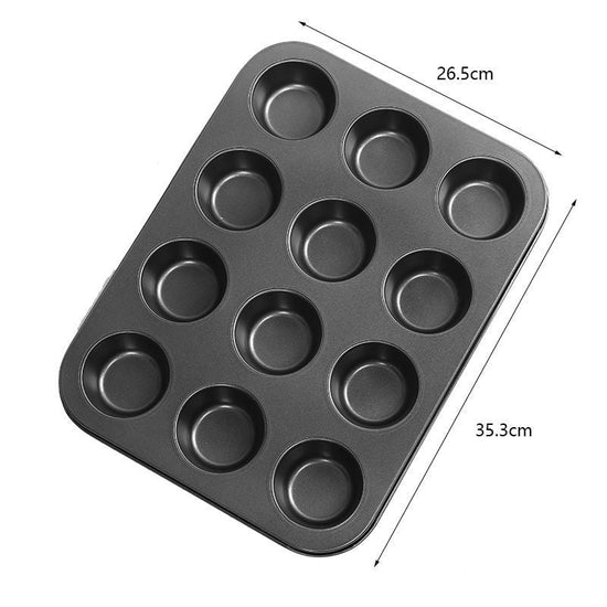Oven Home Baking Tools Suit 12-piece Cake Mold $20.99 Dana Fashion Specifications: 12flat cup black Dana's Kitchen Product information: Purpose: View details Specifications: 6 consecutive cup molds, 12 consecutive cup molds, 6 consecutive cup molds/gold,