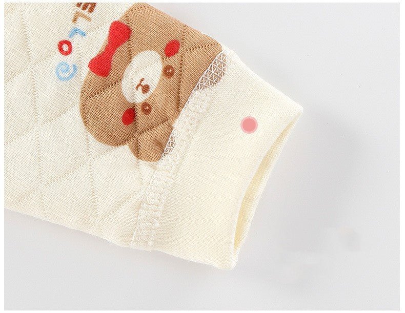 Padded Long Sleeve Baby Onesie $19.69 Dana Fashion style: Baby jumpsuits Size: 52CM Baby Clothing Product information: Thickness: Thickening Main fabric component: cotton Main fabric content: 100 (%) Hooded or not: No hooded Size Information: Size: Newbor