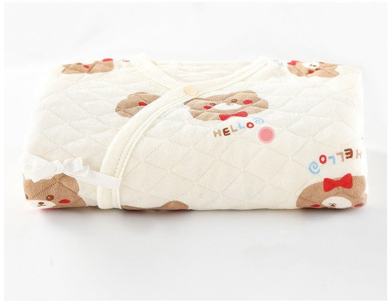Padded Long Sleeve Baby Onesie $19.69 Dana Fashion style: Baby jumpsuits Size: 52CM Baby Clothing Product information: Thickness: Thickening Main fabric component: cotton Main fabric content: 100 (%) Hooded or not: No hooded Size Information: Size: Newbor