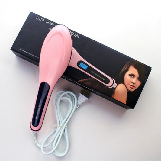 Paddle Brush Hair Straightener $18.46 Dana Fashion Model: BlackxAU Beauty Tools PRODUCT DESCRIPTION Introduction : Color : Pink , Black Type : Straightener Hair Comb Voltage : Global Universal Voltage 100 V - 240 V Plug Standard : EU Plug / US Plug / UK P