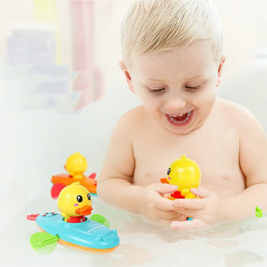 Parent-child Interactive Bath Toys Children Bath Toys $25.03 Dana Fashion Color: Yellow Toys & Hobbies Product Information: Material: Plastic/Plastic Function: Wind up swimming Ability development: senses, interactive toys, interest development Is there a