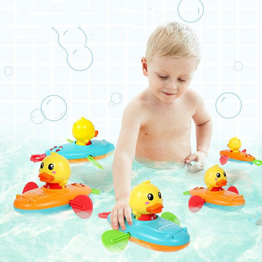 Parent-child Interactive Bath Toys Children Bath Toys $25.03 Dana Fashion Color: Yellow Toys & Hobbies Product Information: Material: Plastic/Plastic Function: Wind up swimming Ability development: senses, interactive toys, interest development Is there a
