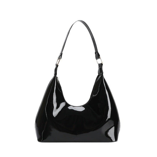 Patent Leather Glossy Women's Shoulder Bag Fashion All-match Handbag $23.05 Dana Fashion Color: Black Women's Bags Product information: Lining texture: PU Applicable scenario: Daily configuration Color: black, khaki, brown, red Outer bag type: Three-dimen
