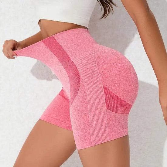 Peach Hip Lifting Yoga Shorts For Women $27.67 Dana Fashion Size: S Color: Pink Women's clothing Product information: Function: moisture absorption and perspiration Color: pink, gray, brown, green Fabric: bamboo fiber Applicable object: young women Materi