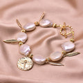  Leaf Pearl Bracelet