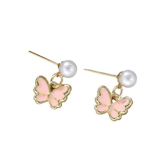 Pearl Ornament Butterfly Necklace For Women Bracelet Ring Earrings Suit $19.90 Dana Fashion Color: Black Women's Accessories Product information: Treatment Process: Electroplating Color: white, black, pink Pendant material: Alloy Chain style: Pearl Chain