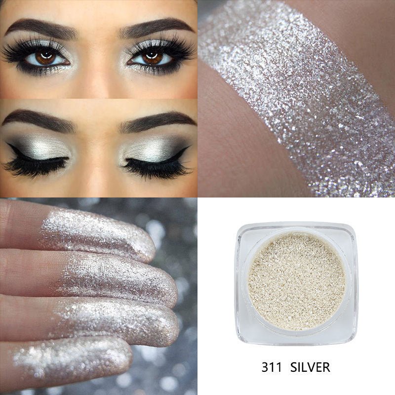 Pearlescent eye shadow powder $19.00 Dana Fashion Net Weight: 311 SILVER makeup Color: 12 colors Number of colors: eight colors and above