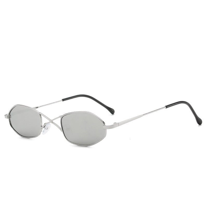 Personalized double beam glasses $16.11 Dana Fashion Color: Sliver Women's Accessories Specifications: Conventional Glasses structure: frame Whether polarized light: No Lens material: AC Style: Personality Frame material: plastic + metal UV resistance lev