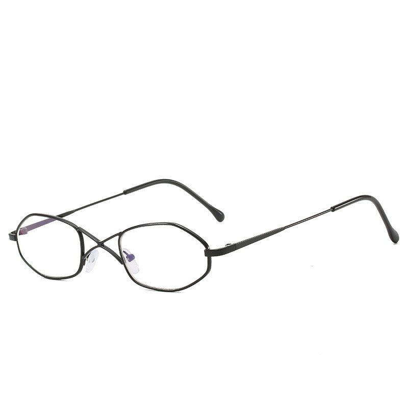 Personalized double beam glasses $16.11 Dana Fashion Color: Black Flat mirror Women's Accessories Specifications: Conventional Glasses structure: frame Whether polarized light: No Lens material: AC Style: Personality Frame material: plastic + metal UV res