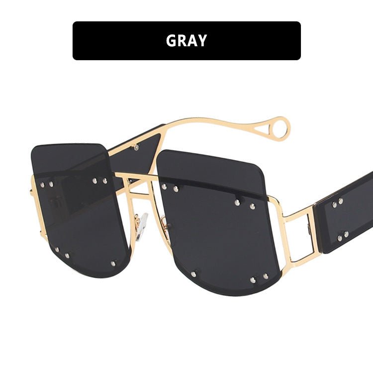 Personalized Sunglasses Hip Hop Fashion Trend Sunglasses $29.99 Dana Fashion Color: Grey Women's Accessories Product information Glasses structure: frame Whether to polarize: No Lens material: resin Frame material: metal Anti-UV grade: UV400 Visible light