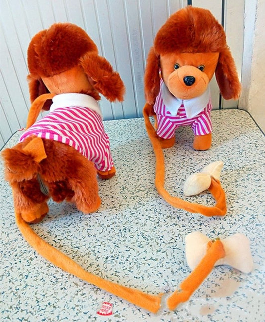 Pet slimmer dog electric plush toy $30.32 Dana Fashion Color: Blue Size: 30cm Toys & Hobbies Classification: Plush dolls Modeling category: Animal Animal classification: Dogs Classification of plush: Cloth plush Control mode: wire control Toy category: St